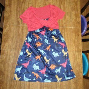 Bundle 3 for $15 - Dinosaur sundress with cropped t-shirt - New without tags
